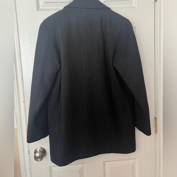 MDP Maria De Pinto (Made in U.S.A.) Women’s Black Winter Pea Coat – Size Large - Picture 2 of 12